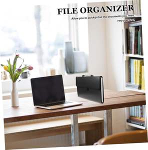 Wholesale Multi-Grid FC Size PP File Folder and Test Paper Storage Bag Portable Business <b>Organiser</b> Bag for Office - Product Image 5