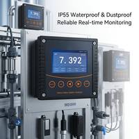 Controlador de Calidad del Agua en Línea WQ2000 Mejorado, Pantalla LCD a Color de 4 Pulgadas, 2 Canales 4-20mA, 3 Canales de Relé para pH, ORP, DO y Turbidez