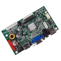 Controlador de Monitor LCD TFT LVDS con VGA/CVBS/HDMI/USB, Control Remoto IR, Resolución 1920x1080, Actualización Fácil por USB, Grado Industrial