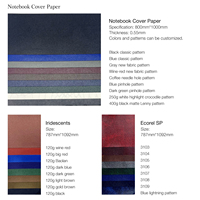 Fournisseurs Matériau de couverture de livre Support non tissé avec couleur nacrée métallique pour couverture de boîte, etc.