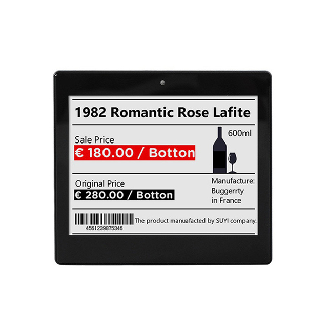E-Ink 12 Inch Touch 12.5 Inch Large E Ink Display Supermarket Eink Solutiondigital Price Tag Esl Wireless Electronic Shelf Label