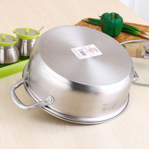 Casserole en acier inoxydable 304 4,1L-6L avec couvercle compatible induction pour usage domestique - Product Image 3