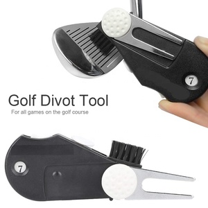 5 Trong 1 Có Thể Gập Lại Đa Chức Năng Nhựa Golf Phụ Kiện Divot Công Cụ Bóng Đánh Dấu Cleaner Bàn Chải Đột Quỵ Truy Cập - Product Image 3