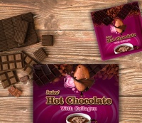 Hot Deals en bebida instantánea a base de plantas de chocolate caliente con muestra gratuita de colágeno disponible