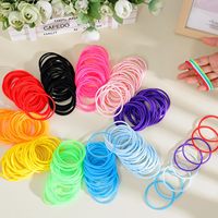Hotop 100 pièces Bracelets en silicone multicolores années 80 pour femmes, style mixte, couleur aléatoire, fabriqués en Chine