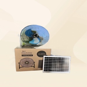 Ventilador de Pie <span class=keywords><strong>Solar</strong></span> Portátil Recargable de 12 Pulgadas con Panel <span class=keywords><strong>Solar</strong></span> Extraíble para Uso Doméstico - Product Image 5