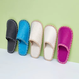 Chaussons en <span class=keywords><strong>feutre</strong></span> d'hôtel bon marché d'usine pour spa, voyage, maison - Product Image 3
