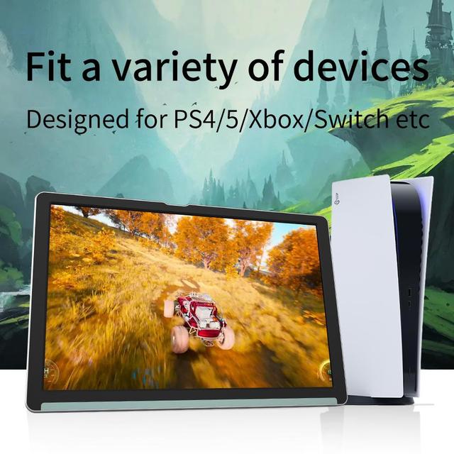 7" Portable Monitor FHD 780cd/m² High Brightness 3ms 16:9 HDR Dual Type-C & Mini  Stereo Speakers for Laptop PC Phone Travel