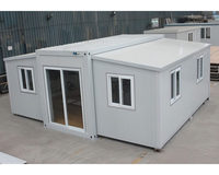 Maison conteneur moderne de luxe extensible sur 2 étages de 40 pieds avec panneaux sandwich pour utilisation comme abri de voiture