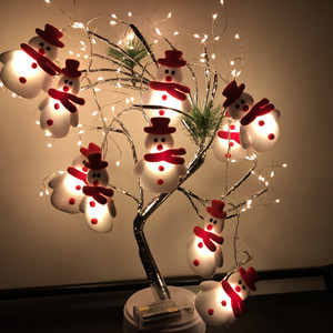 2020 impermeabile albero di natale ciondolo <span class=keywords><strong>LED</strong></span> festa luci Decorative di capodanno pupazzo di neve stringa di luce Cross-Border - Product Image 1