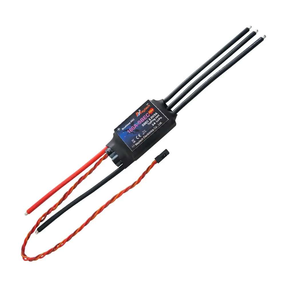 Maytech 160A esc kablosuz denetleyici dc hız kontrol cihazı için rc hava uçağı uçak fırçasız motor uzaktan kumanda modelleri