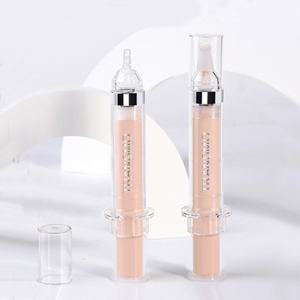 Flacon compte-gouttes en plastique de 14 ml à marque privée, applicateur vide pour shampoing et sérum, ensemble de contenants en tube métallique avec compte-gouttes - Product Image 1