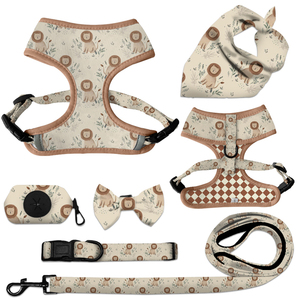 Fashion Reversible Designer Sublimation Adjustable Luxury Custom Private Label Print Pet Leash Collar Dog Harness Set - Product Image 2