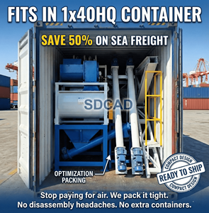 Milieuvriendelijke mobiele betoncentrale YHZS50 met stofafzuigsysteem voor streng geregelde gebieden - Product Image 2