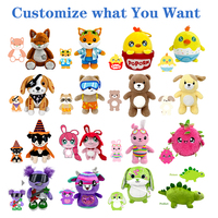 Jouets en peluche faits main au crochet EN71, mini ours en peluche, logo personnalisé, peluches douces et mignonnes, petites peluches pour enfants, cadeau