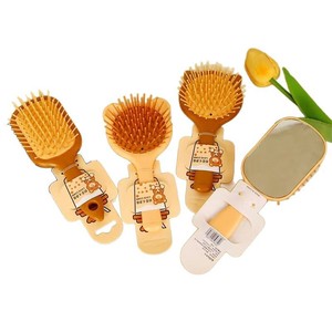 Cushion <b>Comb</b> With Mirror Large Size Plastic Travel Use For Hair Styling - Product Image 5