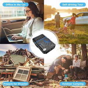 Inversor de Corriente para Auto de 200W Pico, Convertidor de CC 12V/24V a 220V, 3 Tomas de CA, 5 Puertos USB de Carga Rápida QC3.0, Adaptador de Carga Rápida - Product Image 3