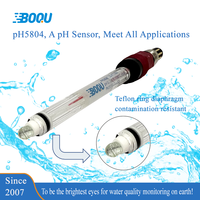 PH5804 Technologie avancée pour les capteurs PH et REDOX ORP pt1000 Matériau PTFE pour l'eau de processus de graisse huileuse à forte pollution