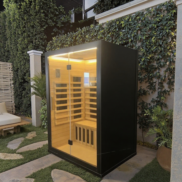 Outdoor 2 Person Full Spectrum Low EMF Sauna with CE Certificate