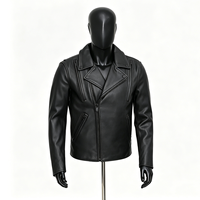 Veste de moto en cuir de vache véritable pour homme, sur mesure, résistante, avec plusieurs poches zippées, fermeture éclair asymétrique, style motard