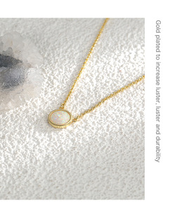 Unisex Brass Opal Necklace Classic Cross Stylish Geometric <b>Chains</b> Claw Setting Designer Fashion Pendant for Anniversary Hot Sale - Product Image 2