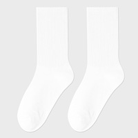 Chaussettes pour femmes en coton respirant personnalisées, couleur unie - Haute qualité, absorbant la transpiration, longueurs cheville/mollet/genou