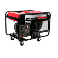 Générateur d'essence triphasé 10 kW 50 Hz à démarrage électrique par lanceur, portable, pour chantier et alimentation de secours en cas de surcharge