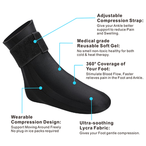 New Products Ideas Trending Reusable Gel Cold and Hot Therapy Cooling Sock Ankle <strong>Foot</strong> <strong>Ice</strong> <strong>Pack</strong> Wrap - Product Image 4