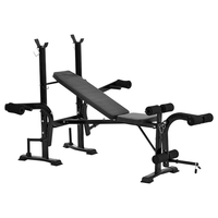 Banc de musculation pliable et réglable multifonctionnel pour haltères et développé couché, portable, pour la vente en gros