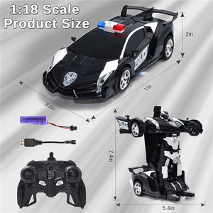 Il telecomando 1:18 trasforma il <span class=keywords><strong>Robot</strong></span> per auto con una trasformazione del pulsante e suoni realistici del motore - Product Image 3