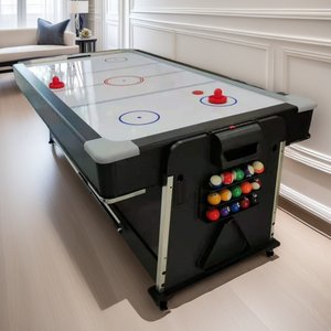 Mesa <span class=keywords><strong>de</strong></span> <span class=keywords><strong>Hockey</strong></span> sobre <span class=keywords><strong>Hielo</strong></span> Multifuncional Personalizable, Juguete Interior para Adultos, Suspensión Neumática, Máquina <span class=keywords><strong>de</strong></span> Juego <span class=keywords><strong>de</strong></span> Billar Cuatro en Uno - Product Image 1