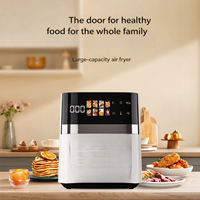 Friteuse à air numérique de haute qualité avec fenêtre de visualisation, commandes tactiles, menus prédéfinis multiples, cuisson sans huile, pour la cuisine domestique