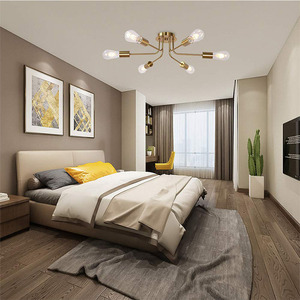 New <b>Light</b> 2022 Industrial Led <b>Dining</b> Room <b>Lights</b> Nordic Simple Wrought Iron Flush Mount Ceiling Lamp Modern <b>Light</b> - Product Image 4