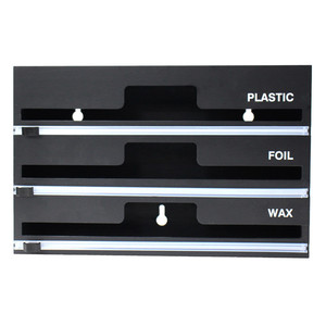 Distributeur de papier aluminium acrylique noir et de cire pour mur de <span class=keywords><strong>cuisine</strong></span>, distributeur de papier aluminium 3 en 1 - Product Image 5