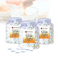 BATHRANI Comprimés Effervescents Rose pour Bain de Pieds aux Herbes, Soin Pédicure, Certifié GMP, 1KG, Parfum Intense, Spa, Vente en Gros, Beauté
