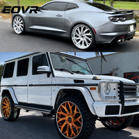 Llantas de Aleación Forjadas Personalizadas de 2 y 3 Piezas, Cóncavas Profundas, de 20, 22, 24 y 26 Pulgadas, 5x114.3, 5x112, 6x130, 5x130, 5x120, 5x127, Cromadas