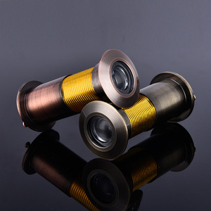 Viseur de porte de sécurité anti-effraction de style ancien, haute définition, universellement applicable, avec couvercle métallique anti-espionnage - Product Image 4
