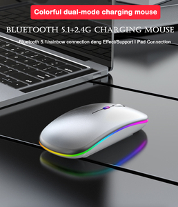 <span class=keywords><strong>Souris</strong></span> sans fil BT <span class=keywords><strong>Souris</strong></span> RGB Rechargeable Ordinateur Silencieux Ergonomique <span class=keywords><strong>Souris</strong></span> LED Optique Rétroéclairée USB pour Ordinateur Portable PC - Product Image 3