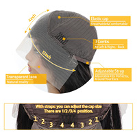 Perruque Lace Front HD 13x4 Body Wave, Cheveux Humains Vierges Brésiliens Noir Naturel, Ligne de Cheveux Pré-Pluckée, Bonnet Petit, Densité 180%
