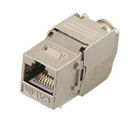 Conector Keystone RJ45 Cat5e UTP Sin Blindaje 8P8C T568A/B de 180 Grados Sin Herramientas con Soporte para Cable