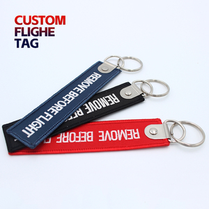 Embroidery <b>Key</b> Jet Tag Personalized Name Woven Dog Panda Rectangle Luggage Baggage ID Tag for Suitcase Gift Custom Eco-Friendly - Product Image 2