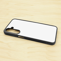 Coques de téléphone personnalisées en caoutchouc souple 2D par sublimation pour Galaxy A16, TPU noir avec insert métallique vierge pour Samsung A07/A17/A37/A27