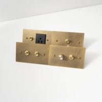 Bascule moletée rétro en laiton 220V 118 Type 1GANG 2GANG 2WAY Dimmer Home Bar Hotel Interrupteur à tirette électrique personnalisé