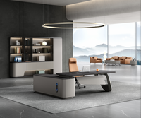 Ensemble de mobilier de bureau avec table de bureau, bureau moderne, bureau en bois, mobilier de bureau de luxe pour postes de travail