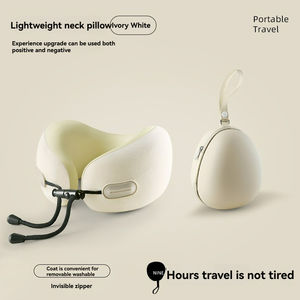 Cuscino da viaggio a forma di U in memory foam per il supporto cervicale, ideale per aereo, auto, ufficio, riposo e sollievo dal dolore al collo. - Product Image 5