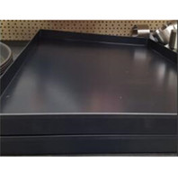 Gewerbliches 600x400x30mm Flachbrot-Backblech Perforiert Schwarz Antihaft-Aluminium für Baguette- und Brötchenbacken