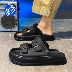Ventes en gros hommes été mode semelle épaisse hauteur-augmentation Sandalen plage pantoufles décontracté respirant extérieur <span class=keywords><strong>sandales</strong></span> - Product Image 1