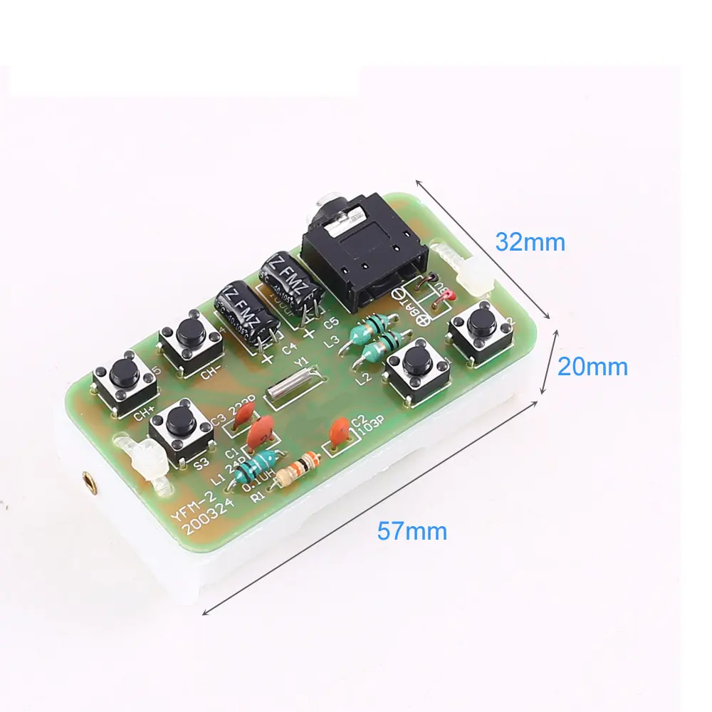 FM-Stereo radio modul Einstellbarer 76-108MHz-Funke mp fänger FM-Radio empfänger modul DC 3V