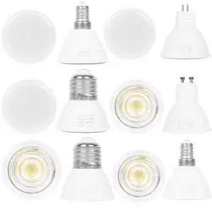 Lighting LED Lamp Cup GU10 Plastic-Clad Aluminum 220V Spotlight MR16 Indoor Energy-Saving Bulb 6W
