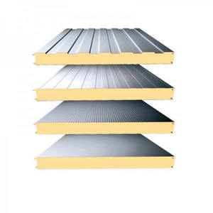 40mm, 50mm, 75mm, 100mm d'épaisseur Isolation de chambre froide Panneau sandwich PIR/ PU/<span class=keywords><strong>EPS</strong></span> - Product Image 3